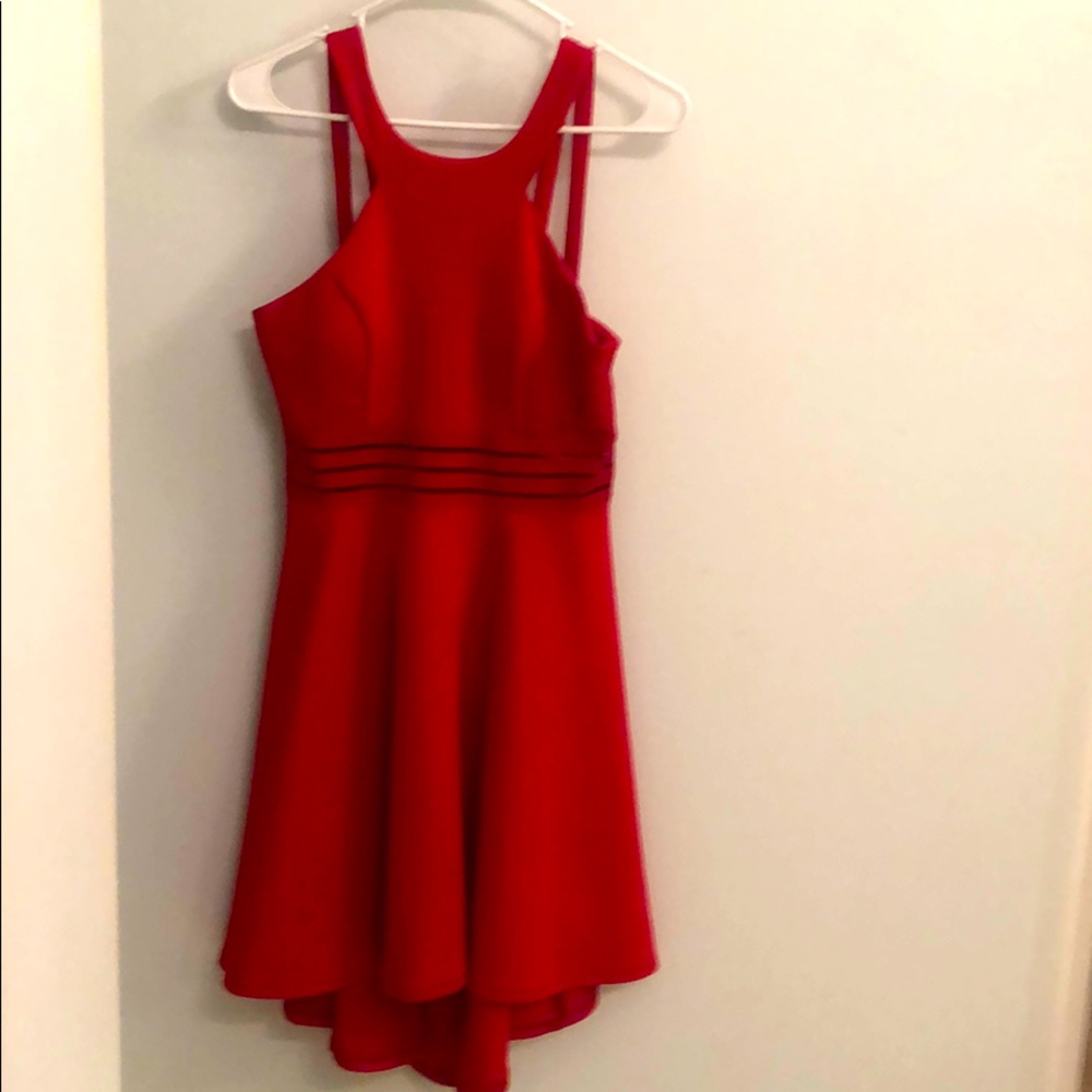 Red cocktail dress